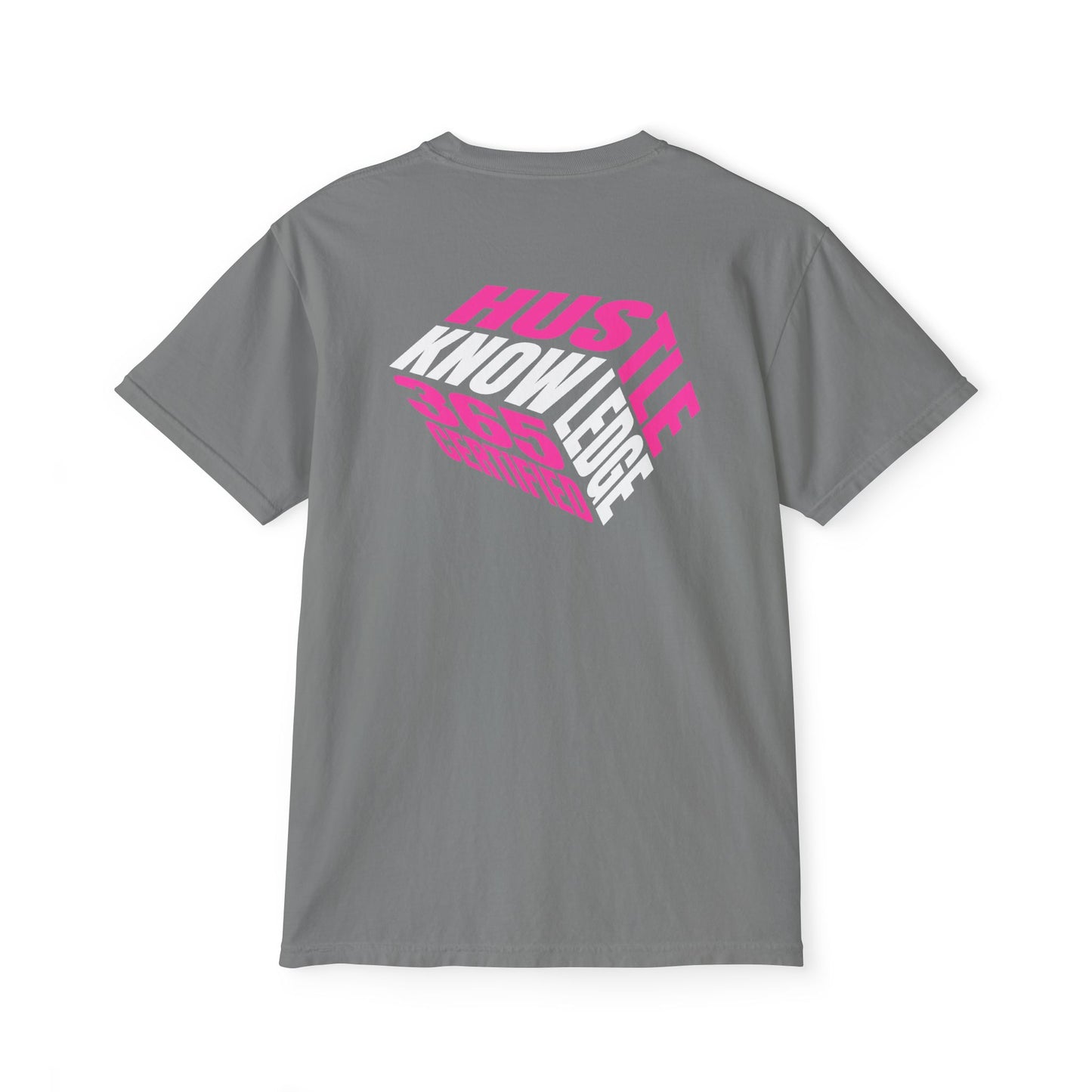 Hustle & Knowledge Unisex Pocket T-Shirt | Garment-Dyed Casual Tee