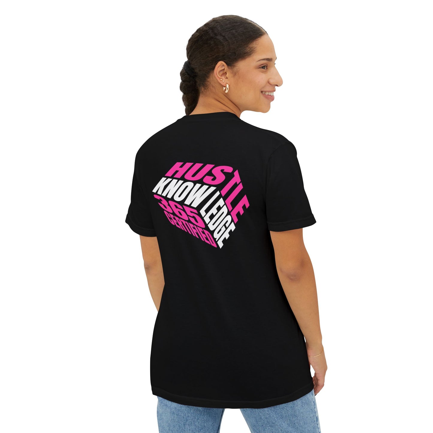 Hustle & Knowledge Unisex Pocket T-Shirt | Garment-Dyed Casual Tee