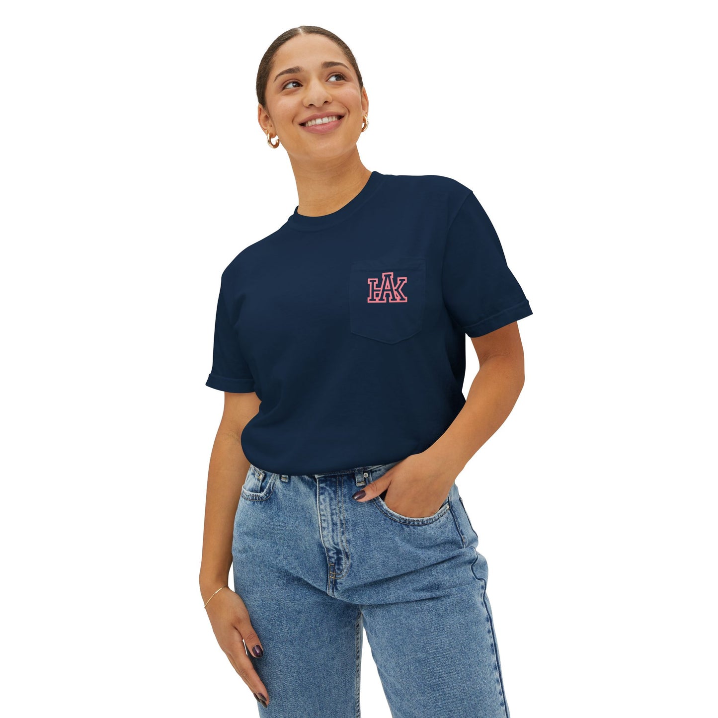 Hustle & Knowledge Unisex Pocket T-Shirt | Garment-Dyed Casual Tee