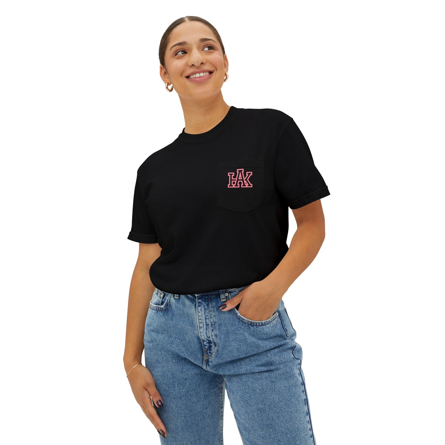 Hustle & Knowledge Unisex Pocket T-Shirt | Garment-Dyed Casual Tee