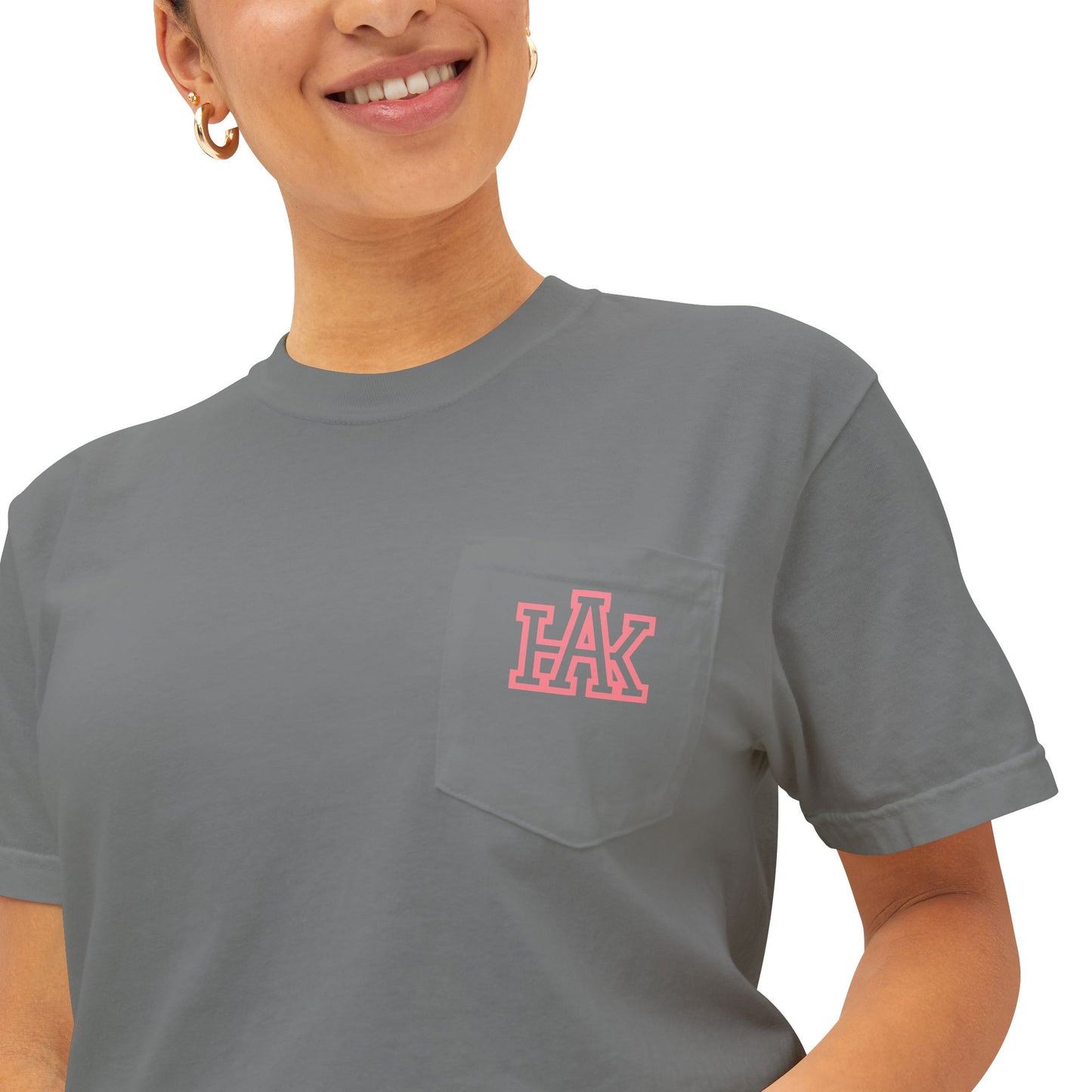 Hustle & Knowledge Unisex Pocket T-Shirt | Garment-Dyed Casual Tee
