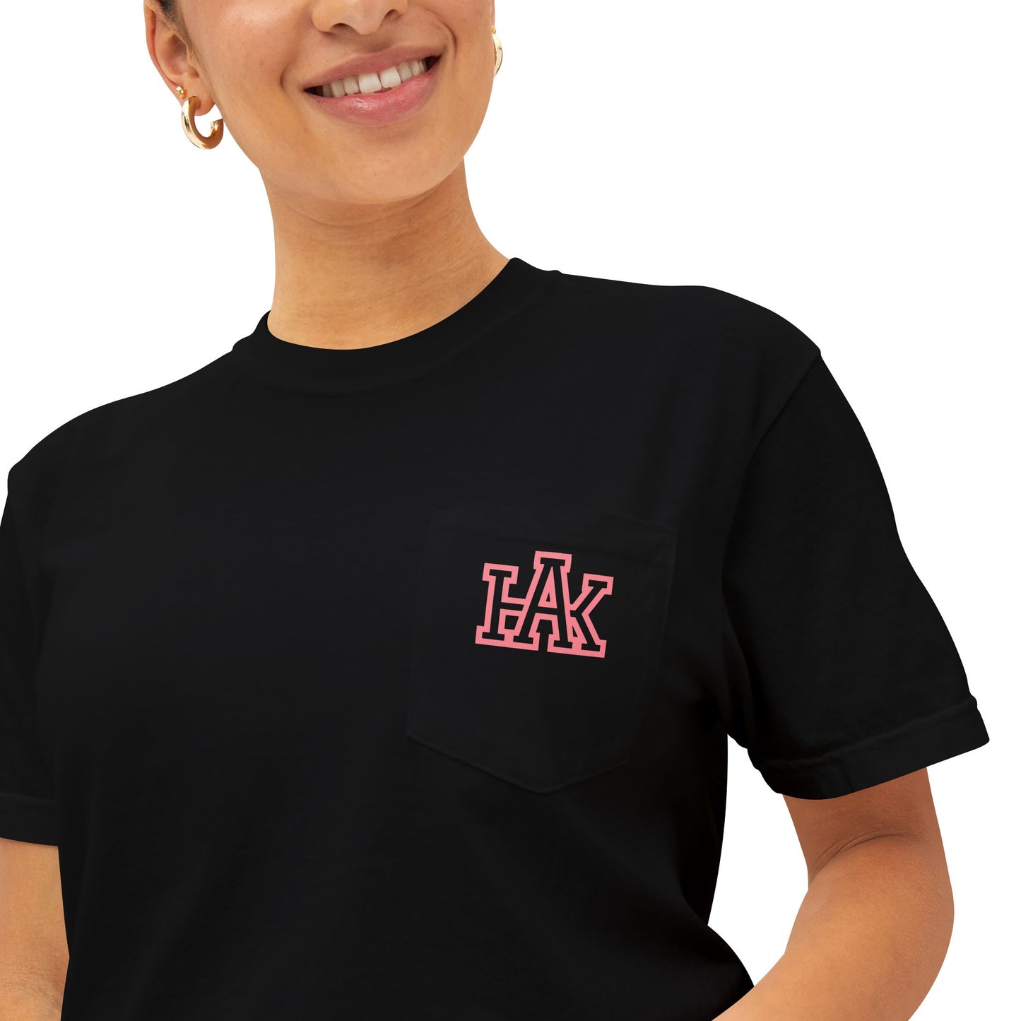 Hustle & Knowledge Unisex Pocket T-Shirt | Garment-Dyed Casual Tee