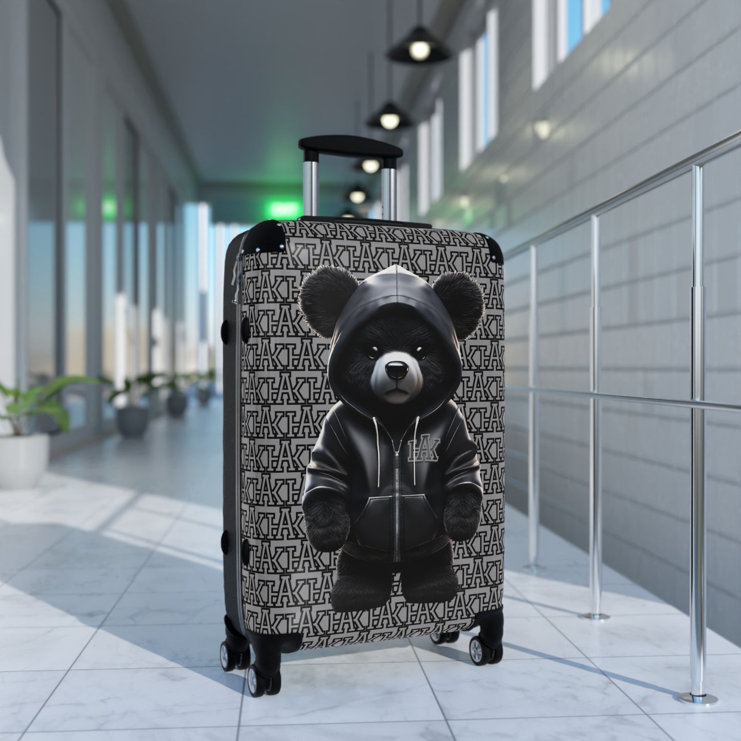 Stylish Bear Design Suitcase for Travel