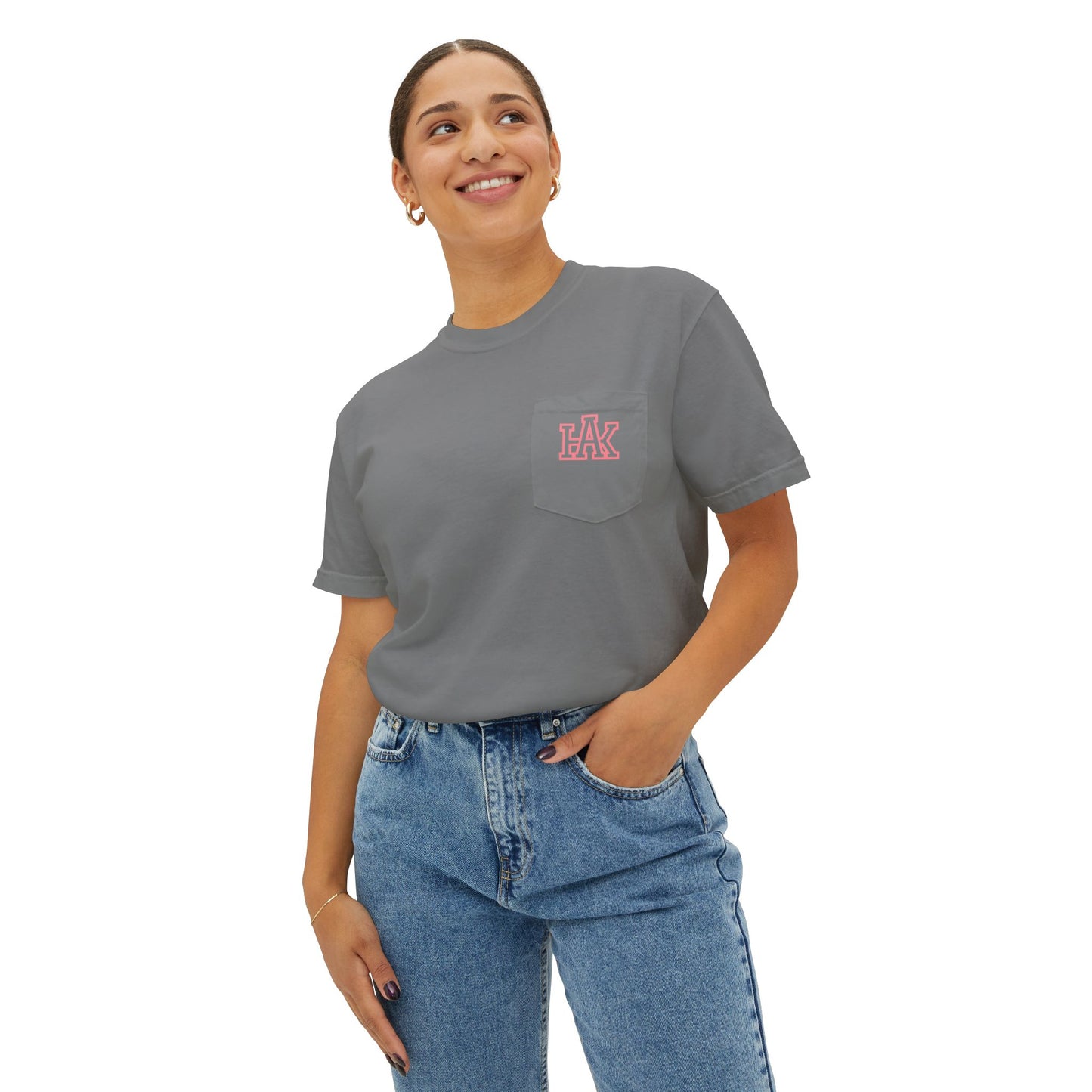 Hustle & Knowledge Unisex Pocket T-Shirt | Garment-Dyed Casual Tee