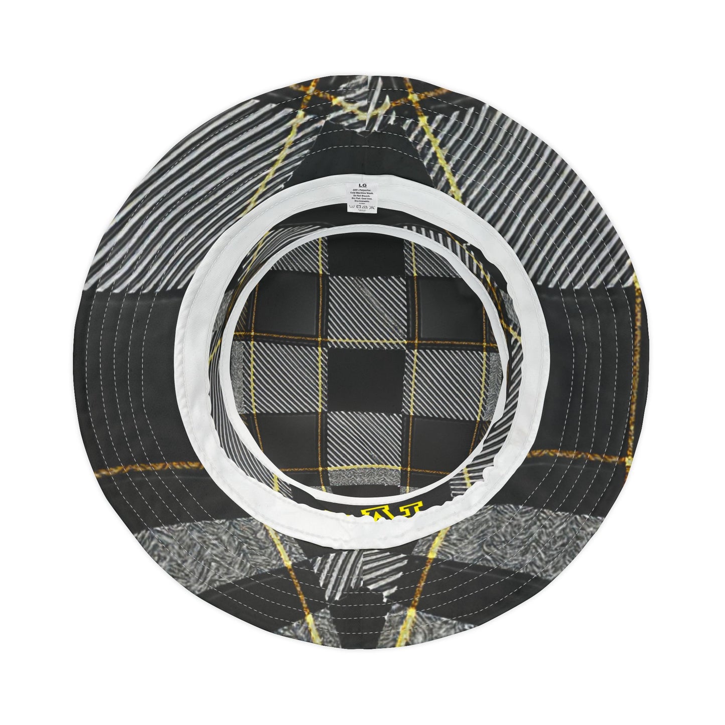 Stylish Plaid Bucket Hat with HAK Logo