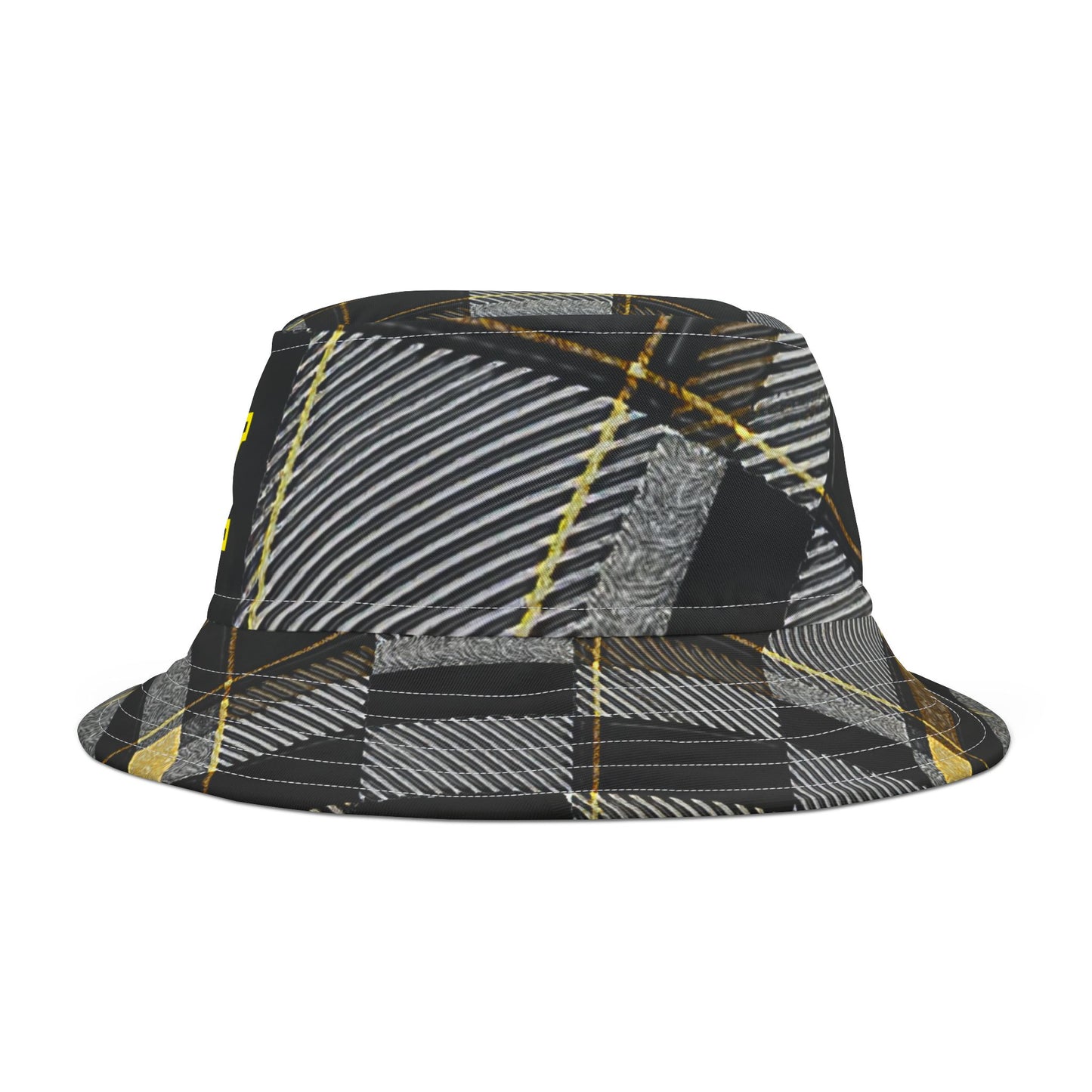 Stylish Plaid Bucket Hat with HAK Logo