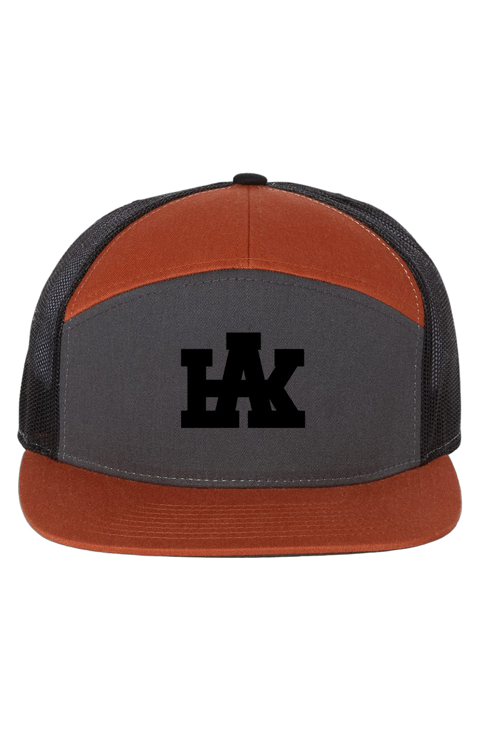 Charcoal-Burnt Orange-Black-Cap