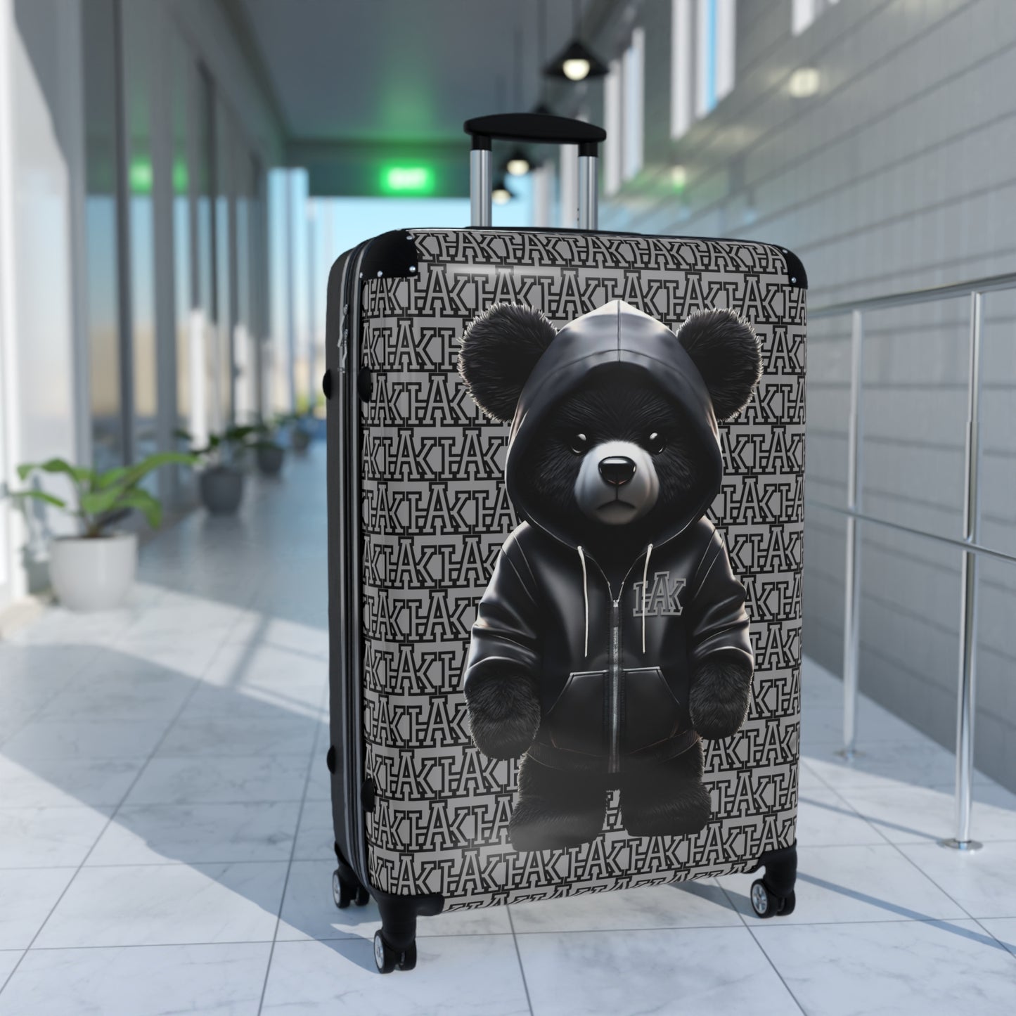 Stylish Bear Design Suitcase for Travel