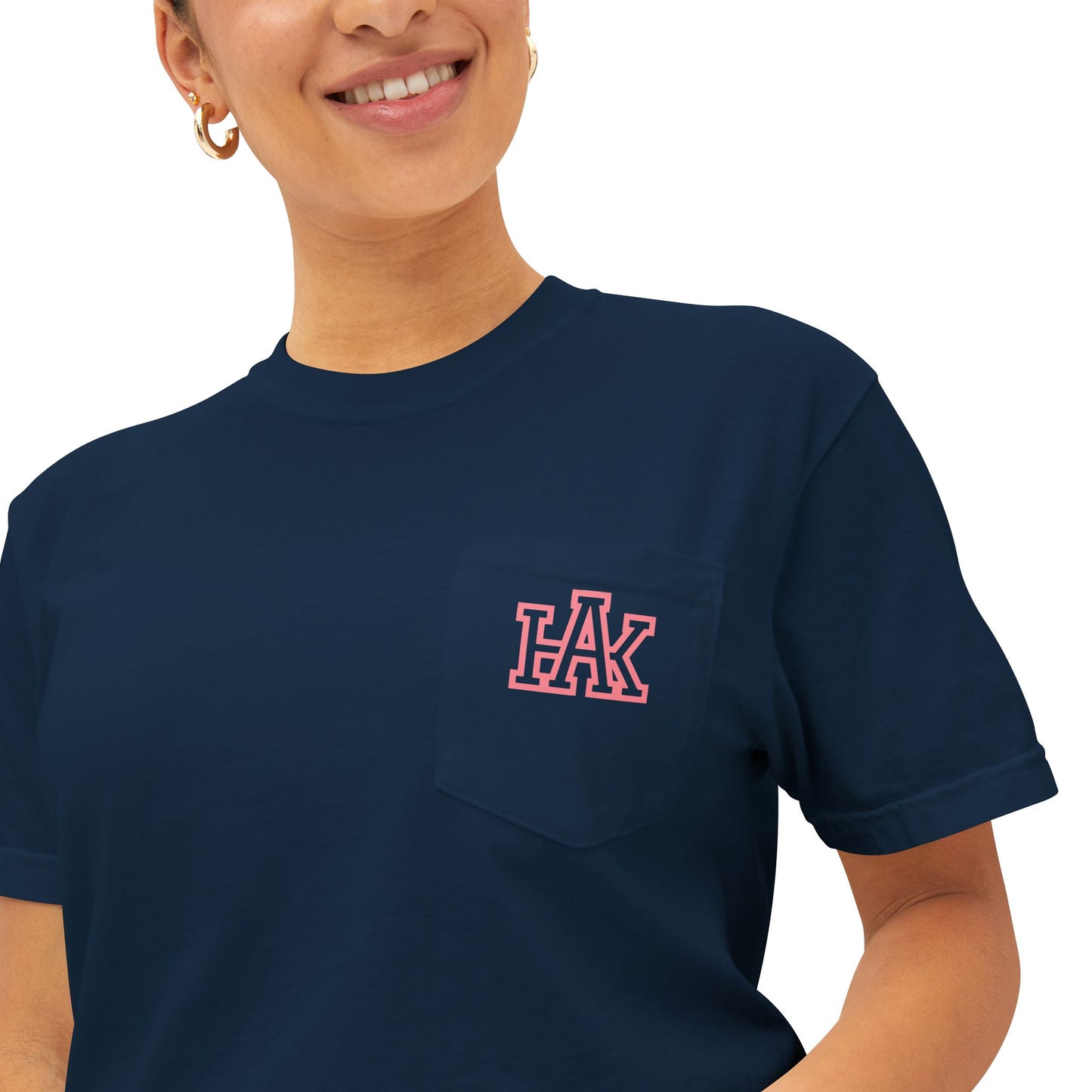 Hustle & Knowledge Unisex Pocket T-Shirt | Garment-Dyed Casual Tee