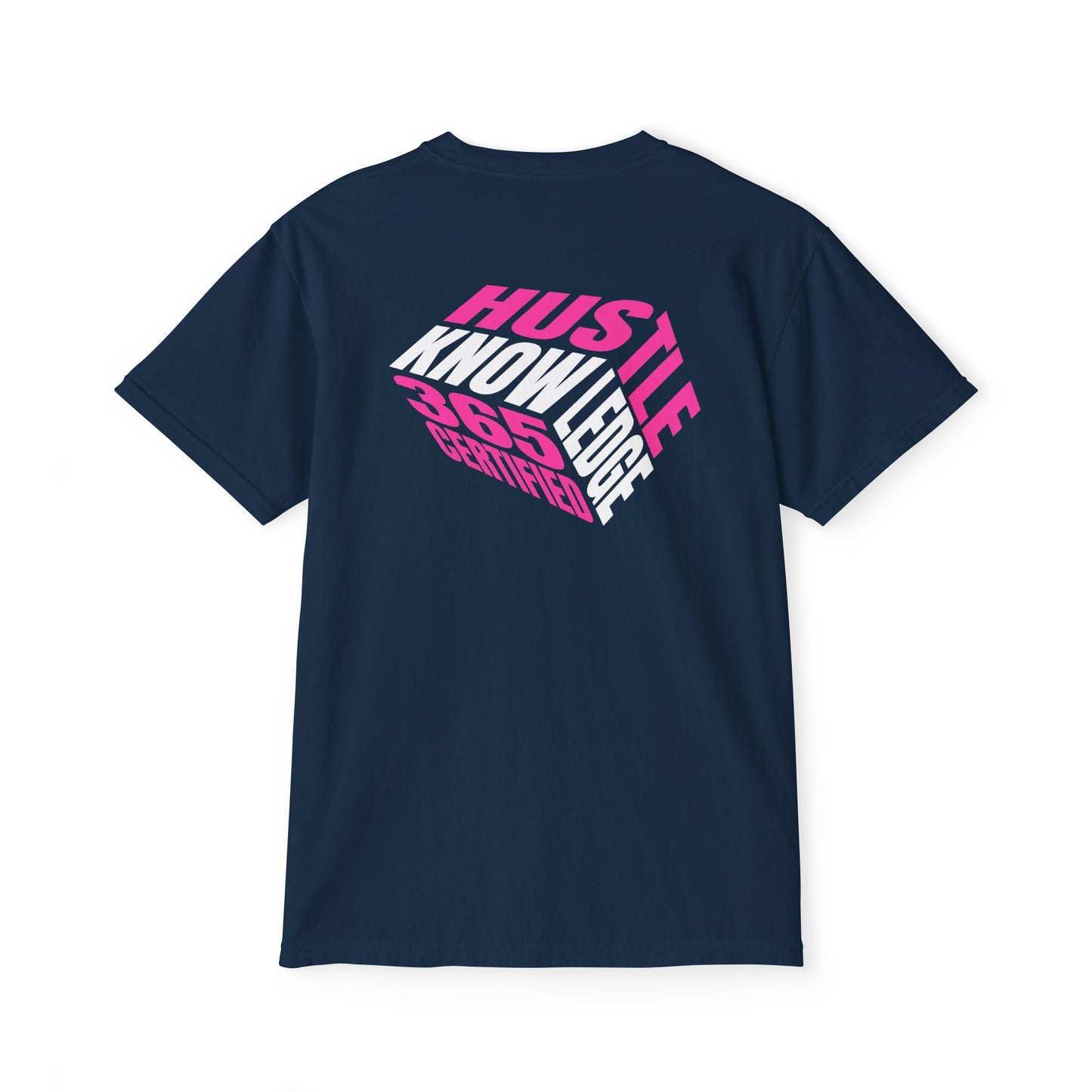 Hustle & Knowledge Unisex Pocket T-Shirt | Garment-Dyed Casual Tee