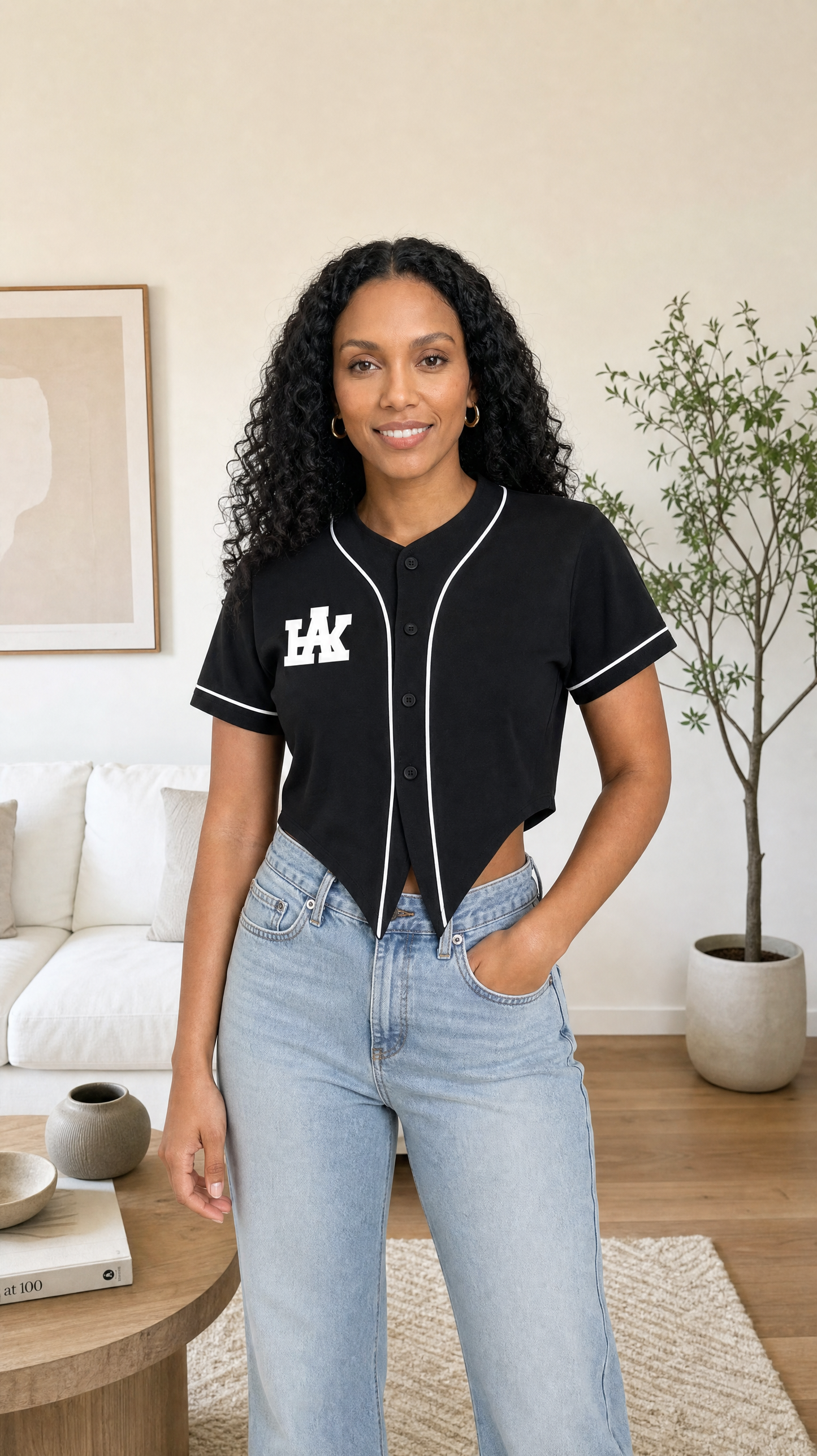 Women's Piping Baseball Jersey