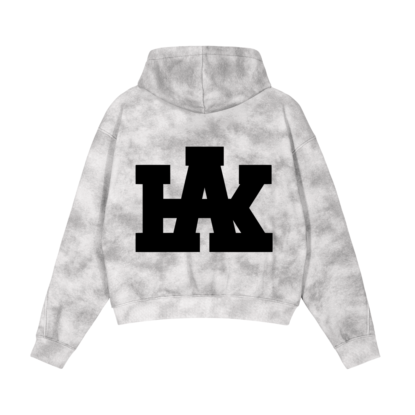 Dirty Washed Zip-Up Fleece Hoodie