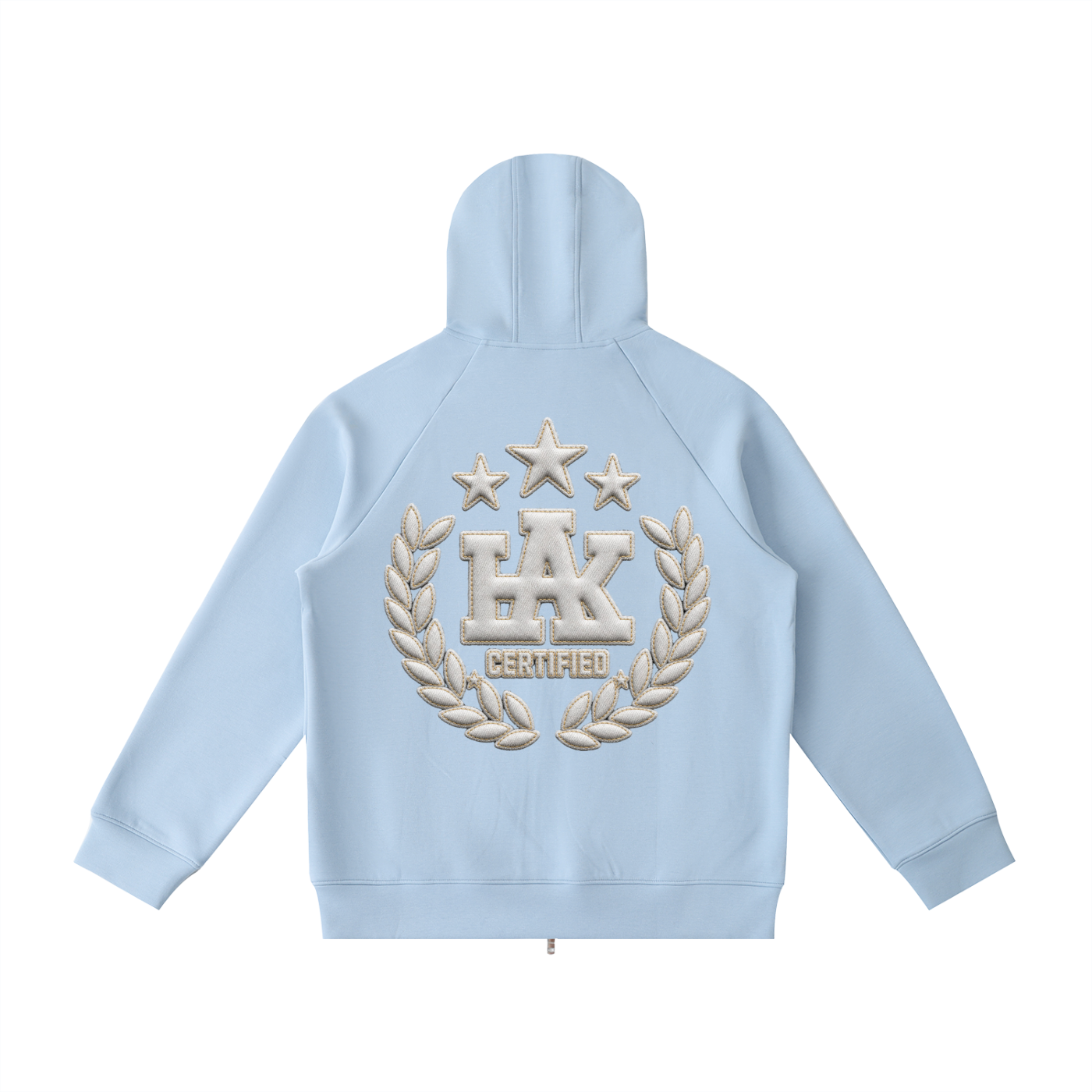 Heavyweight Raglan Sleeve Zip Hoodie