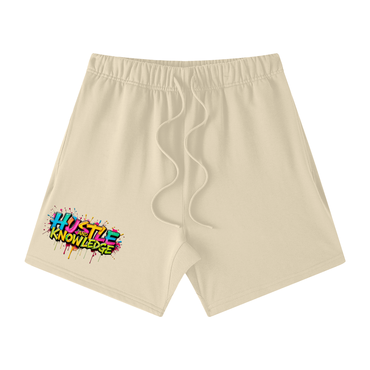 Unisex Earth Tone Loose Fit Cotton Shorts