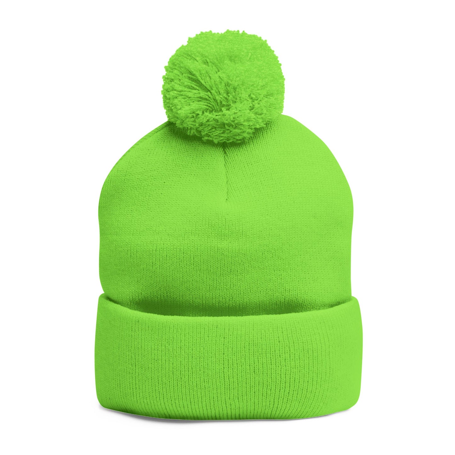 Hustle and Knowledge Pom-Pom Knit Cap
