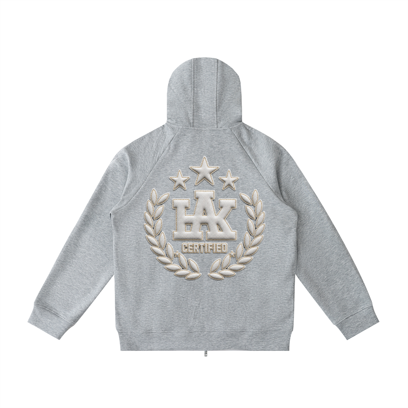 Heavyweight Raglan Sleeve Zip Hoodie