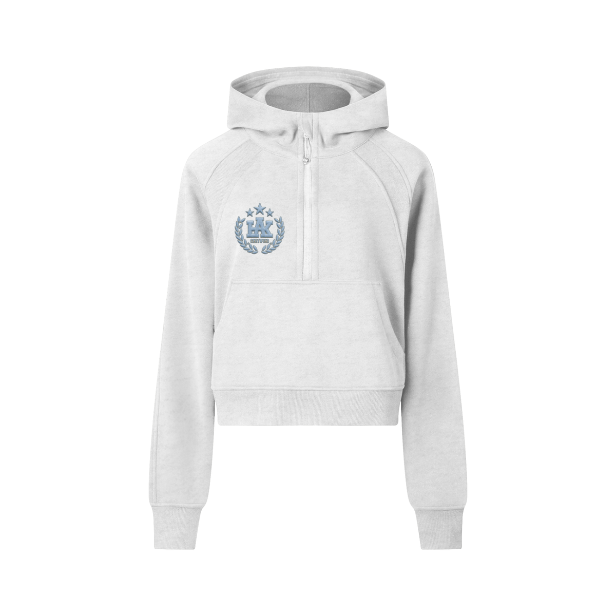 Cropped Half-Zip Hoodie