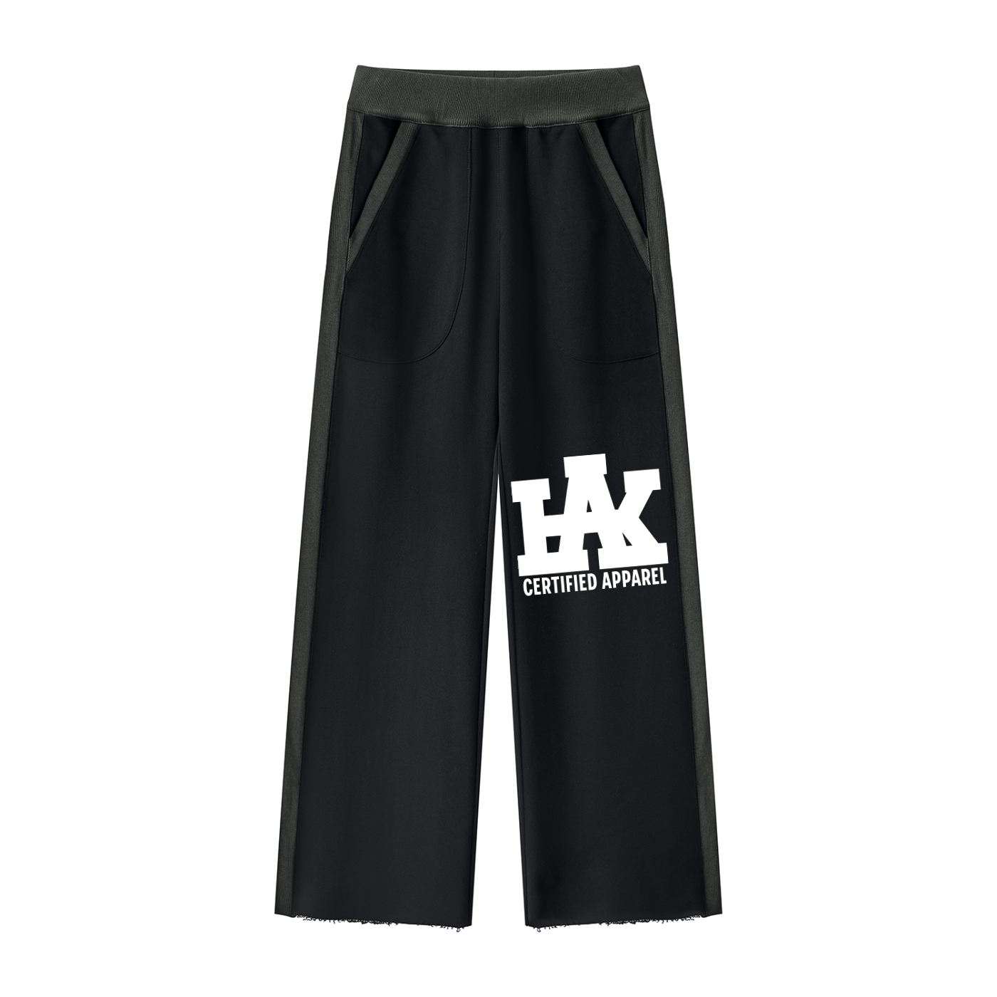 Women's Color Block Raw Hem Sweatpants