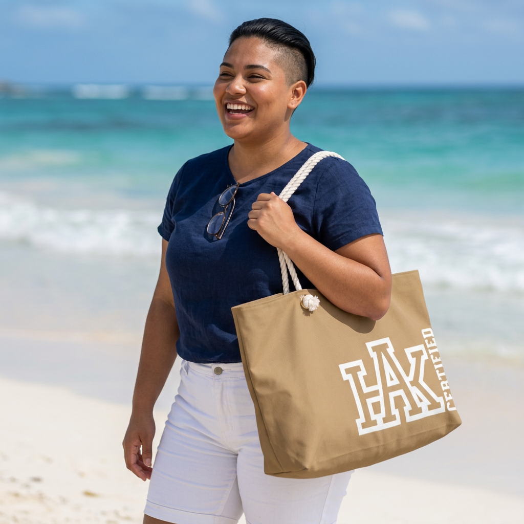 Copy of Hustle & Knowledge Weekender Bag — Black Rope-Handle Travel Tote