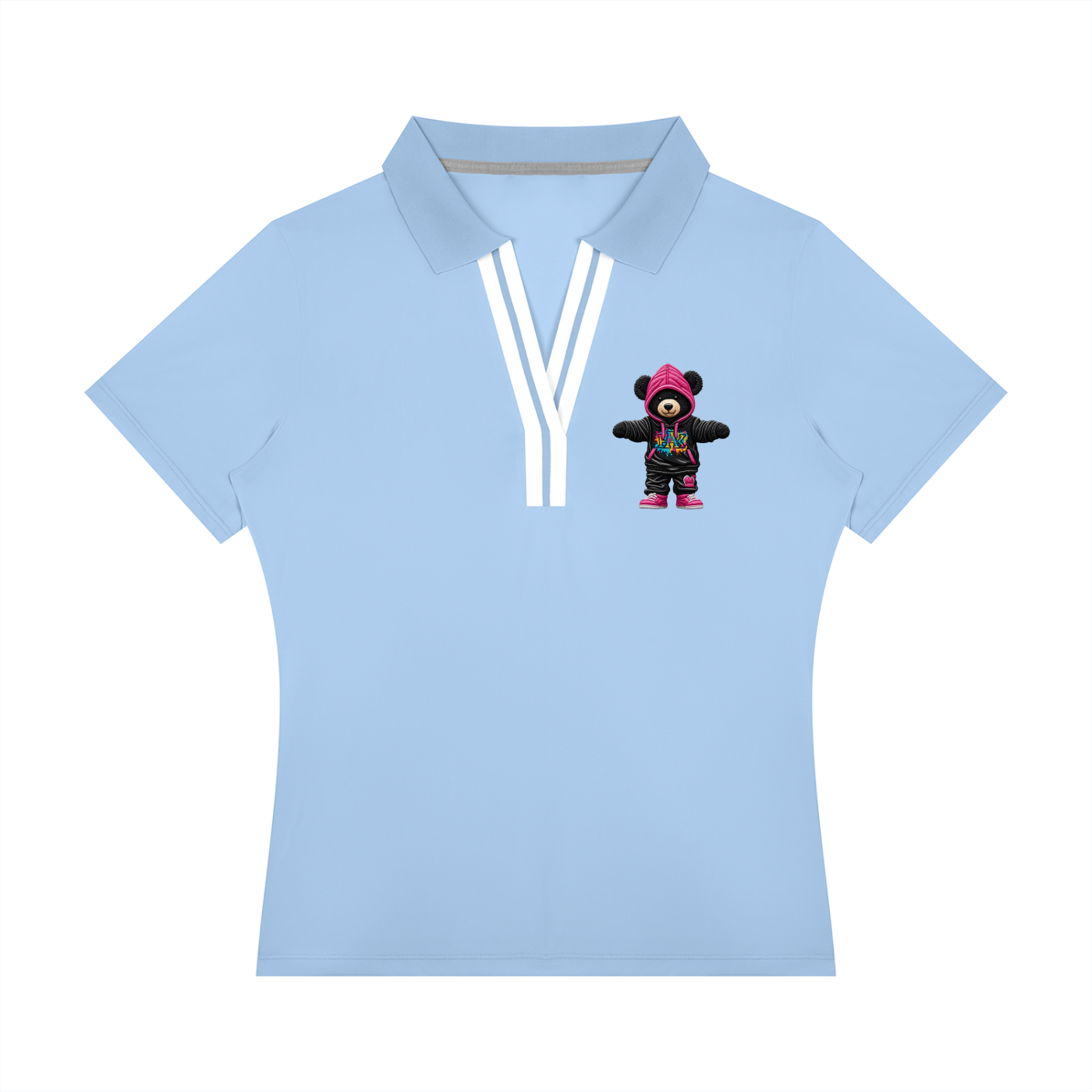 Women’s Color Block Polo Shirt