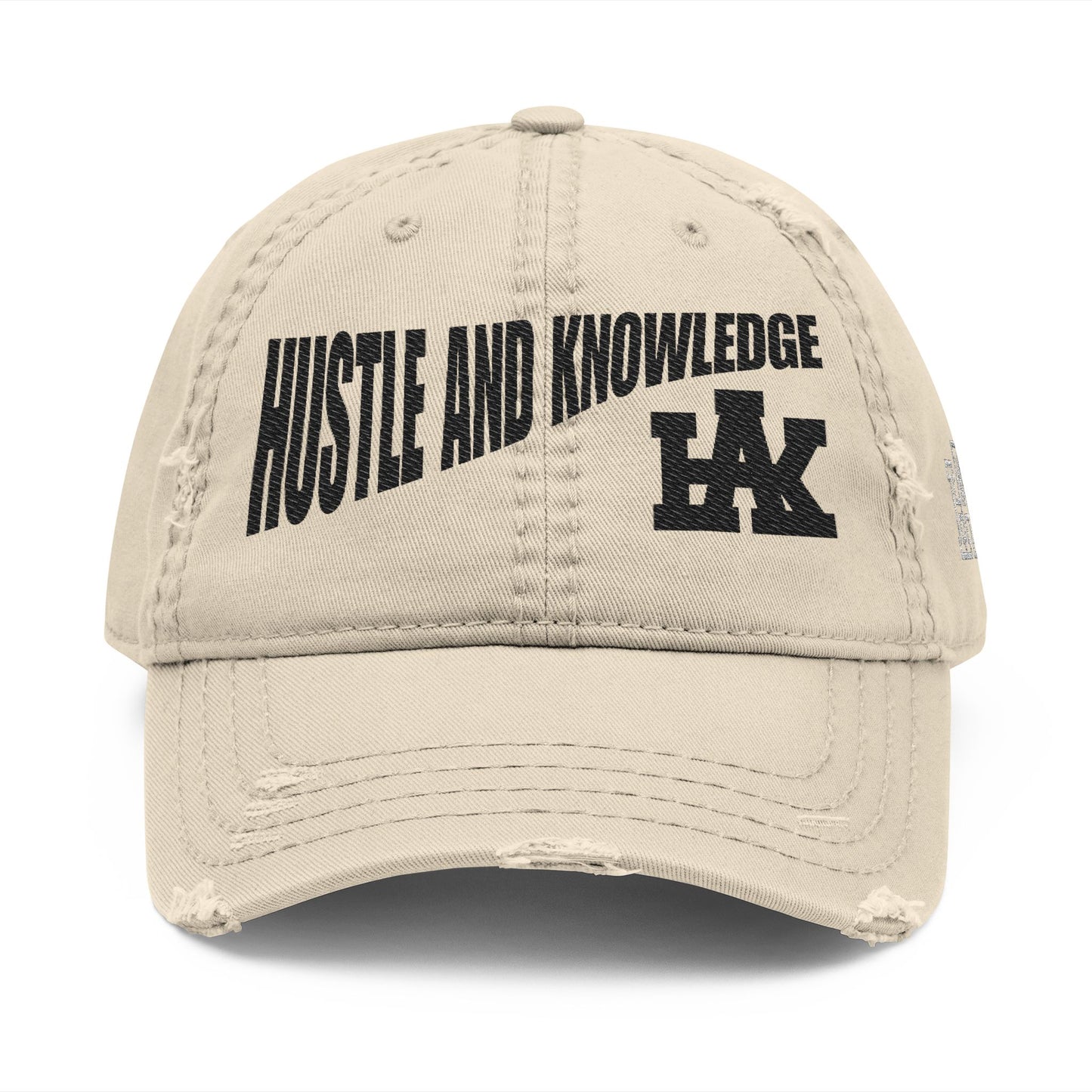 Distressed Dad Hat with Hustle and Knowledge Embroidery | Casual Cap for Dads, Gifts for Father's Day, Trendy Hats, Everyday Wear, [...]