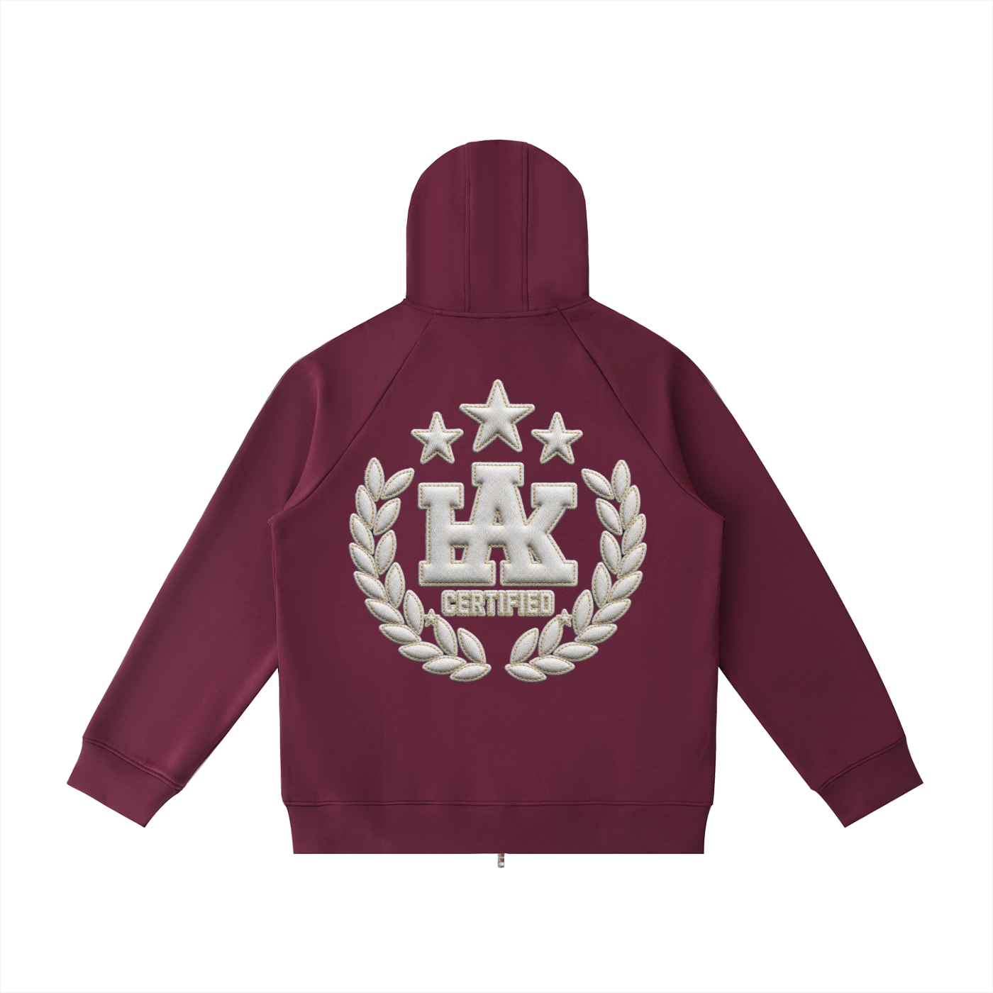 Heavyweight Raglan Sleeve Zip Hoodie