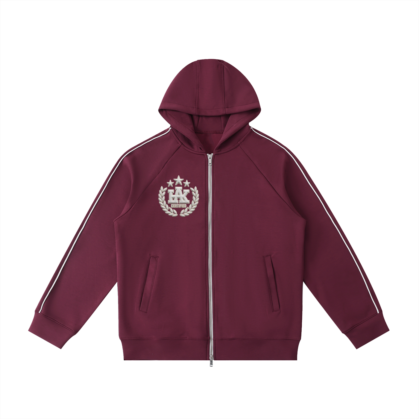 Heavyweight Raglan Sleeve Zip Hoodie