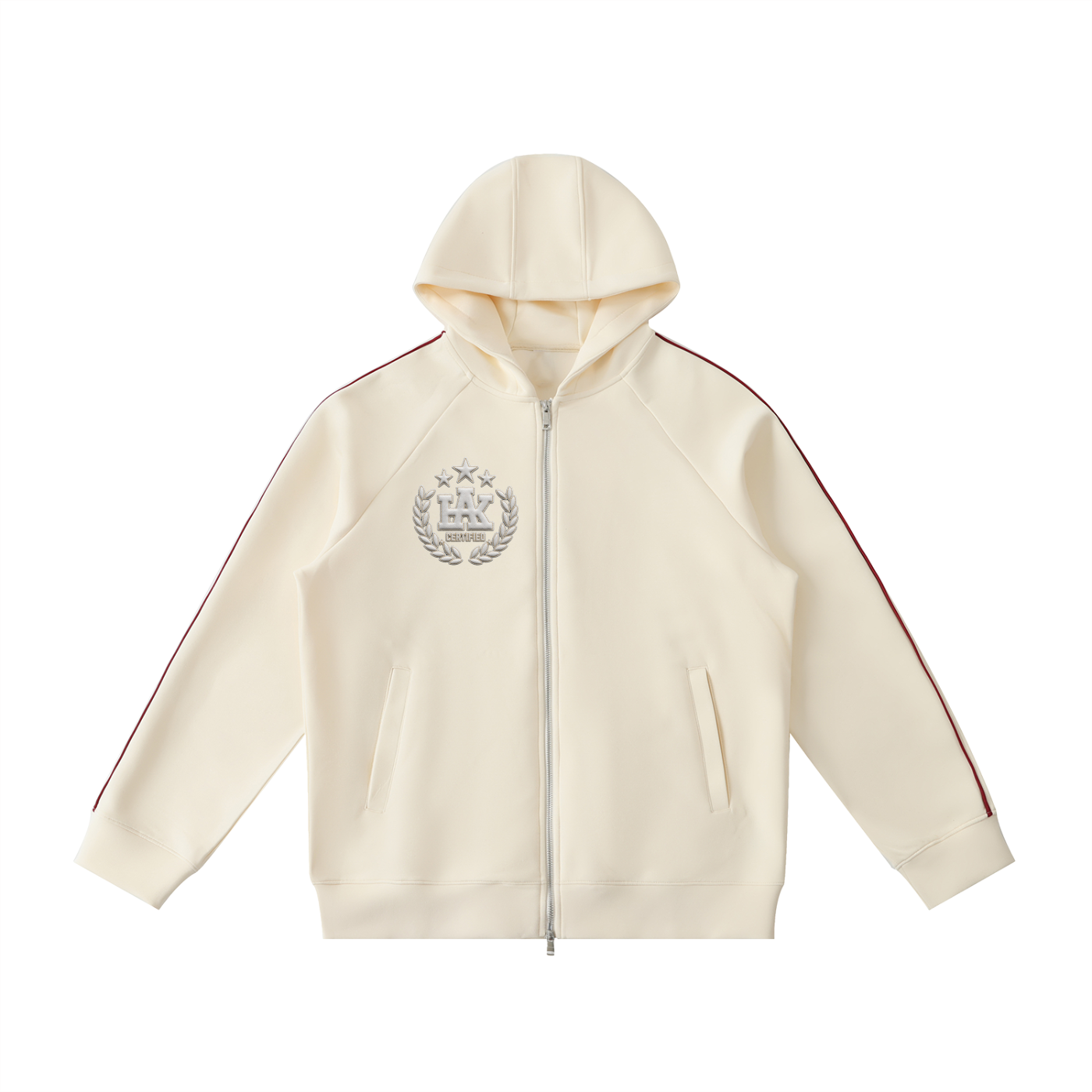 Heavyweight Raglan Sleeve Zip Hoodie