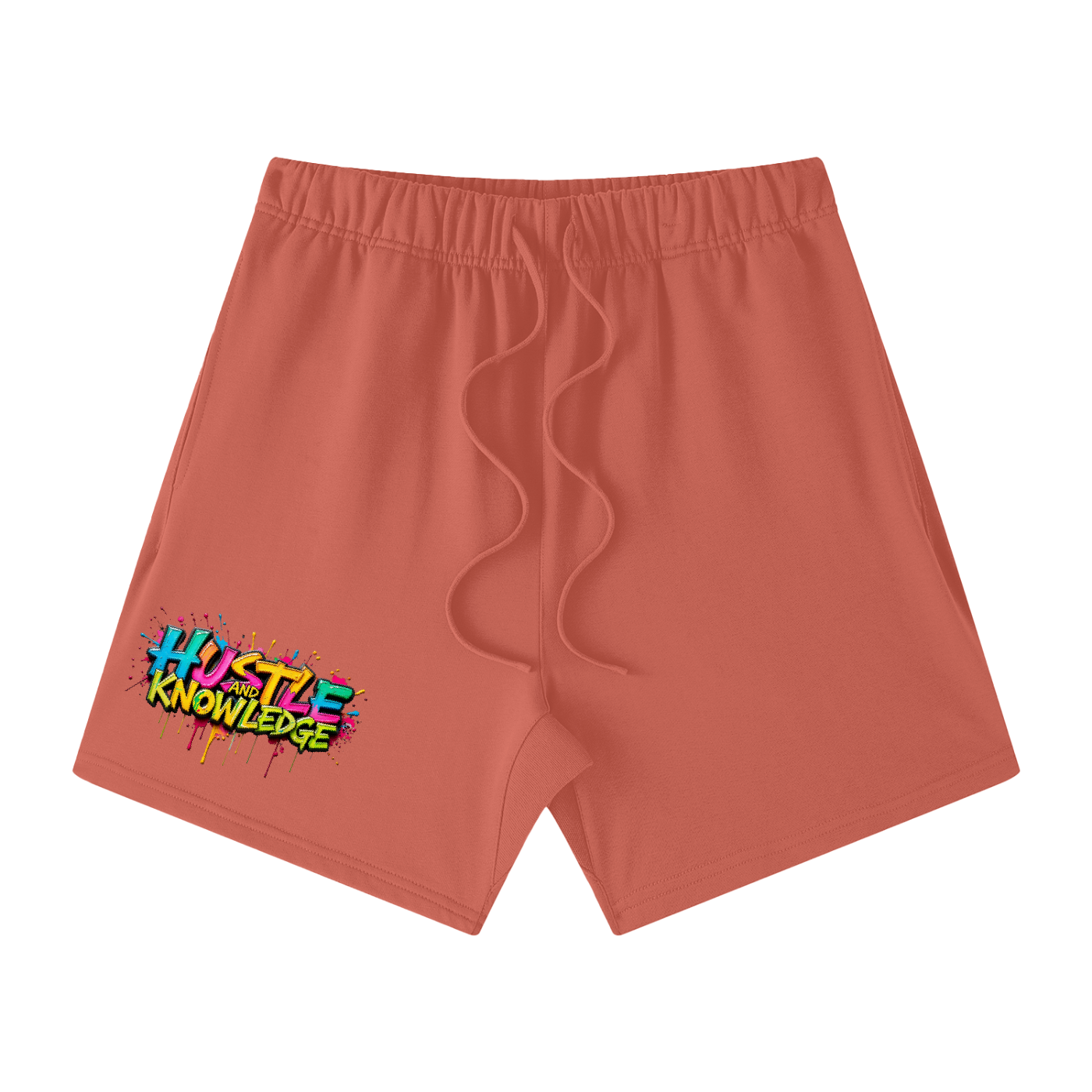 Unisex Earth Tone Loose Fit Cotton Shorts