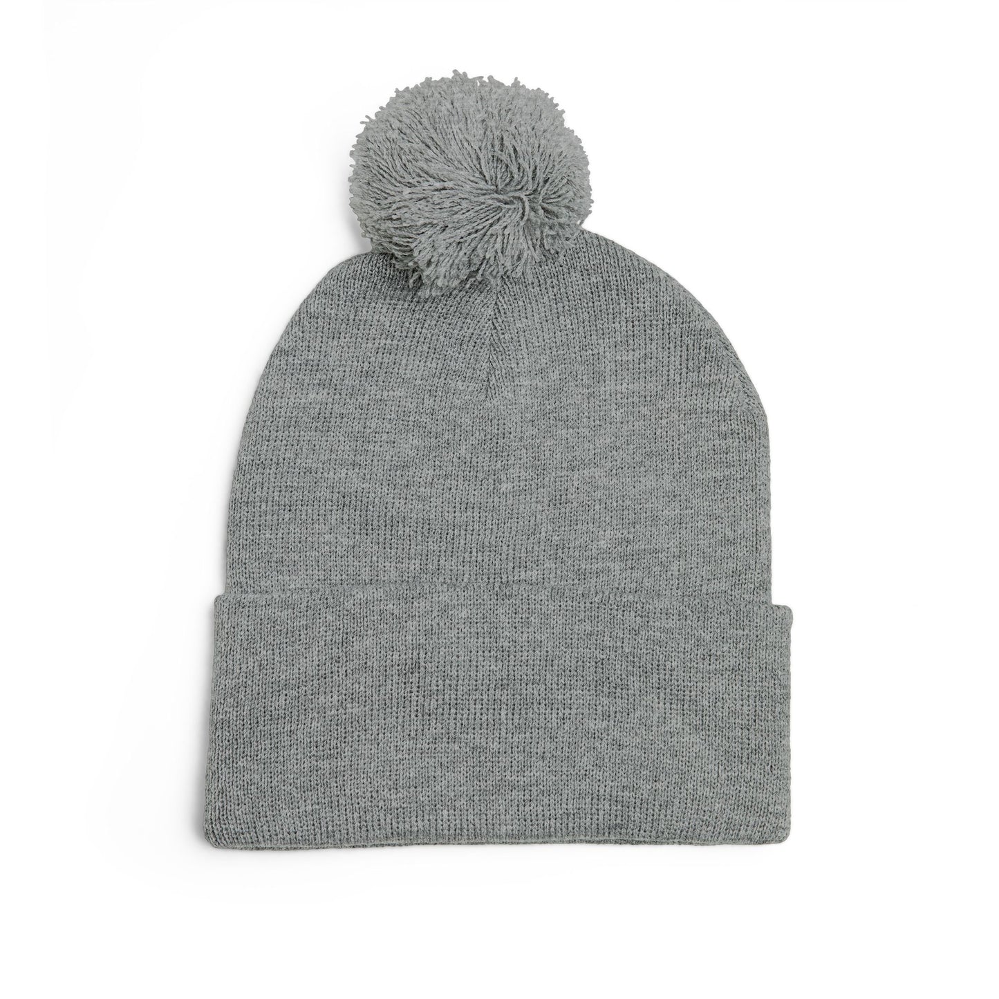 Hustle and Knowledge Pom-Pom Knit Cap