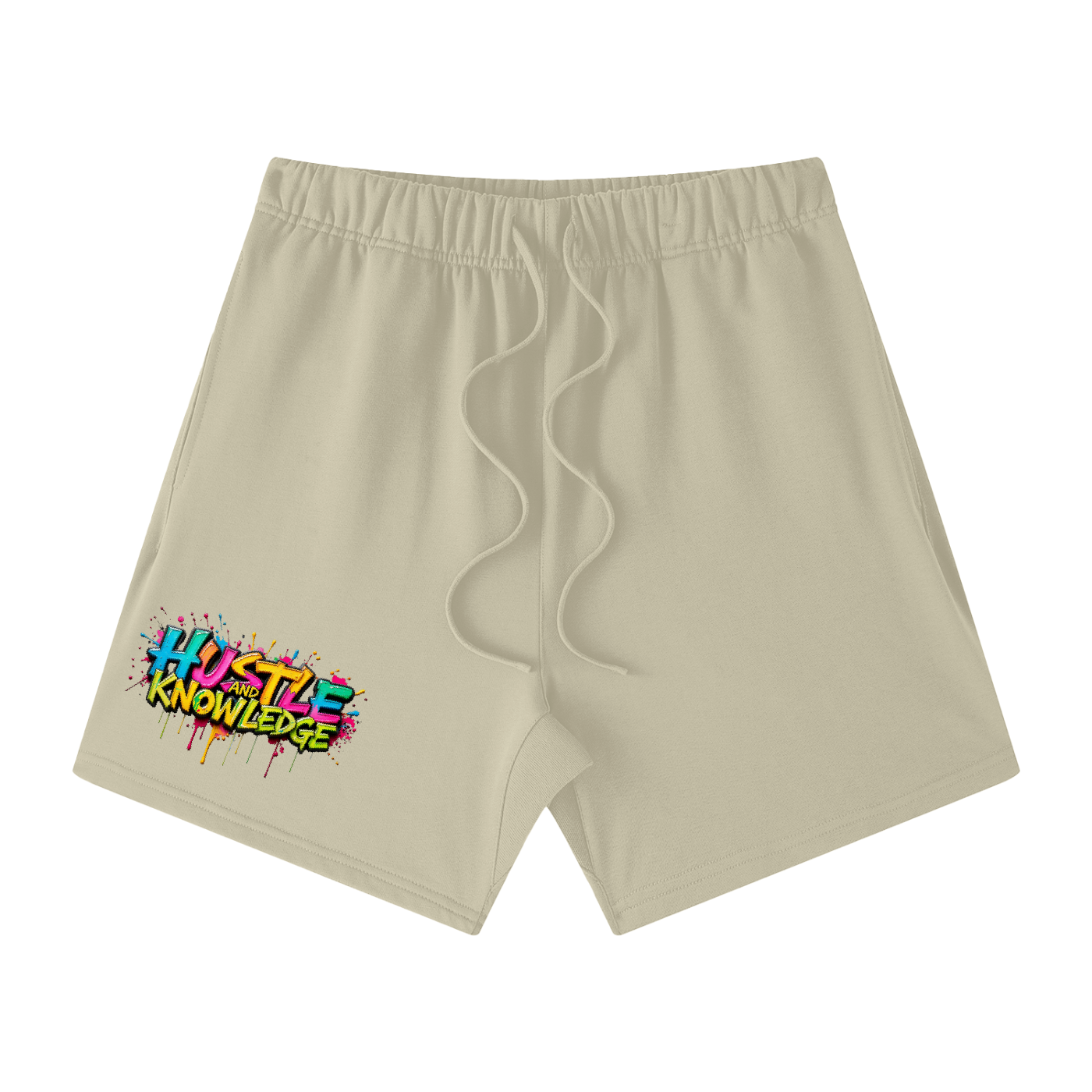 Unisex Earth Tone Loose Fit Cotton Shorts