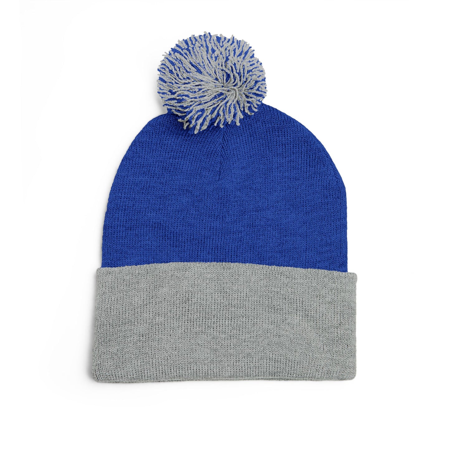 Hustle and Knowledge Pom-Pom Knit Cap