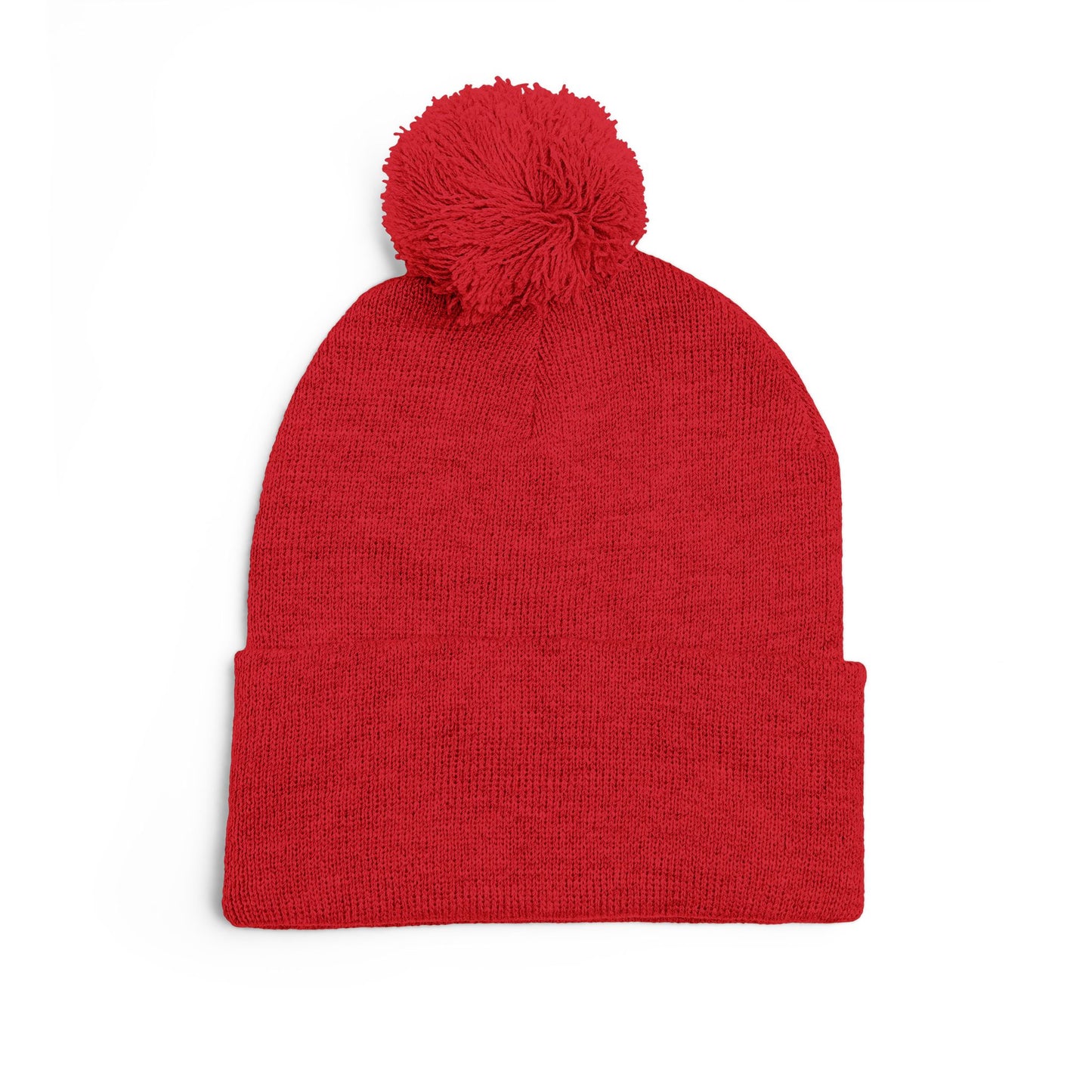 Hustle and Knowledge Pom-Pom Knit Cap