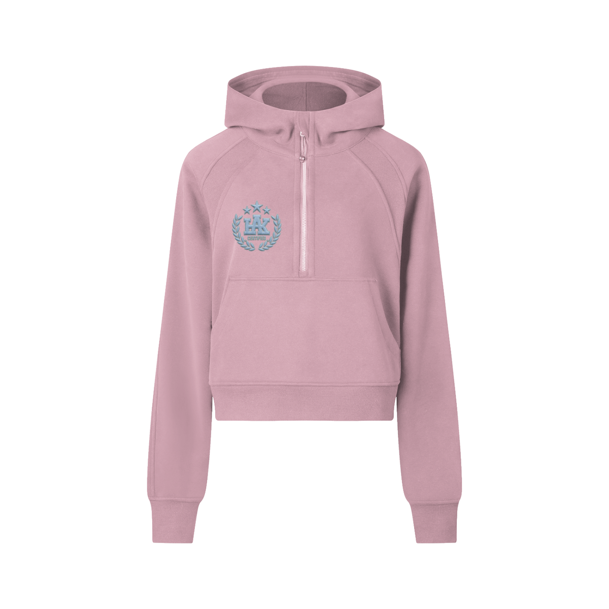 Cropped Half-Zip Hoodie