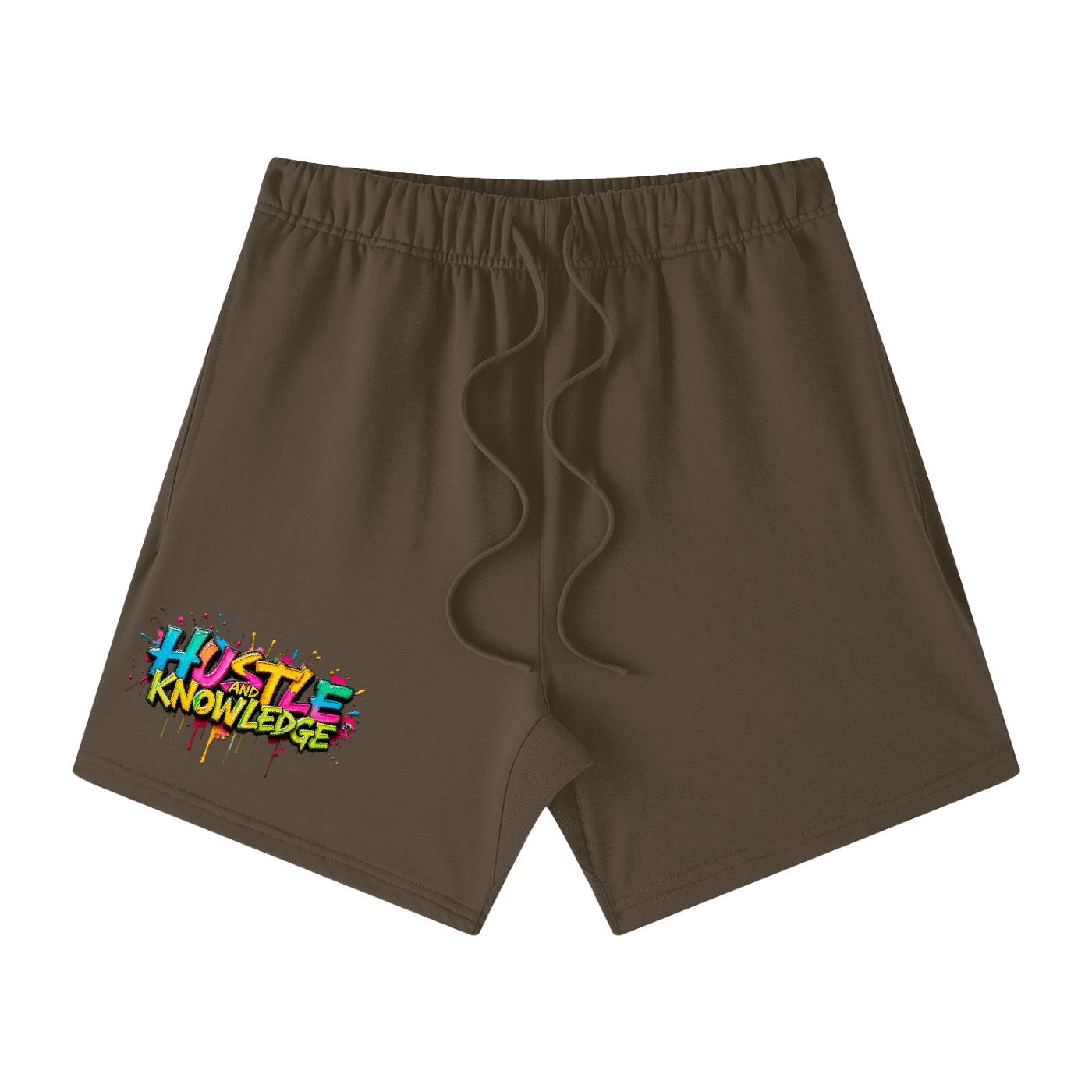 Unisex Earth Tone Loose Fit Cotton Shorts