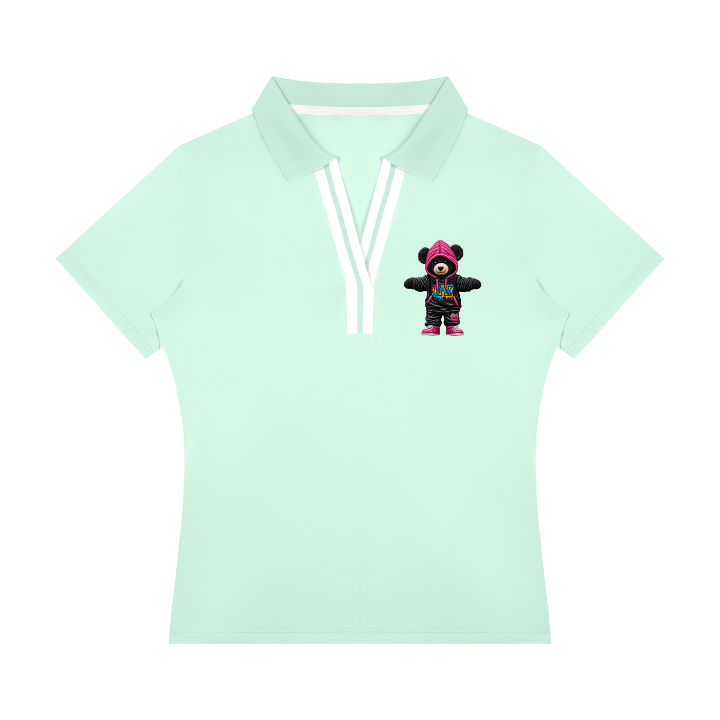 Women’s Color Block Polo Shirt