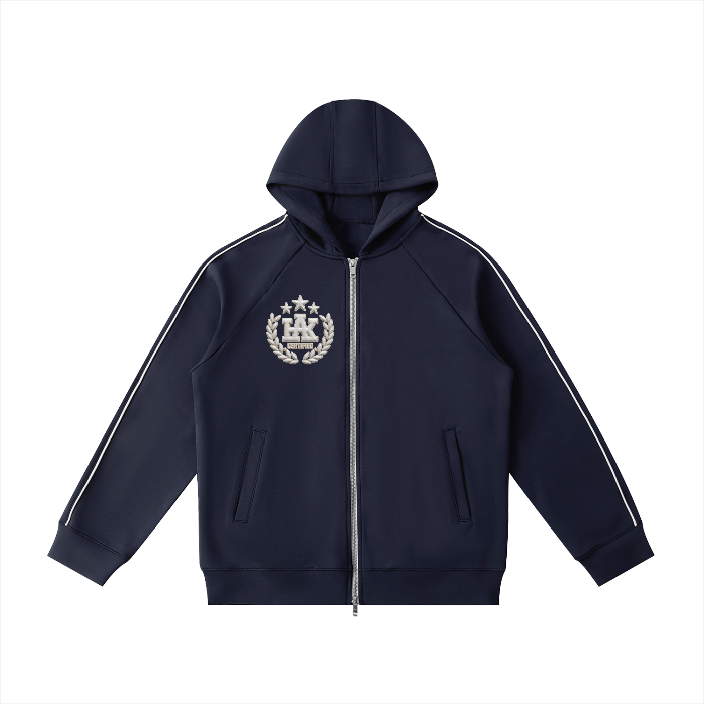 Heavyweight Raglan Sleeve Zip Hoodie