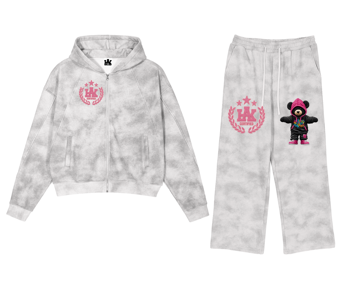 Dirty Washed Fleece Sweatsuit