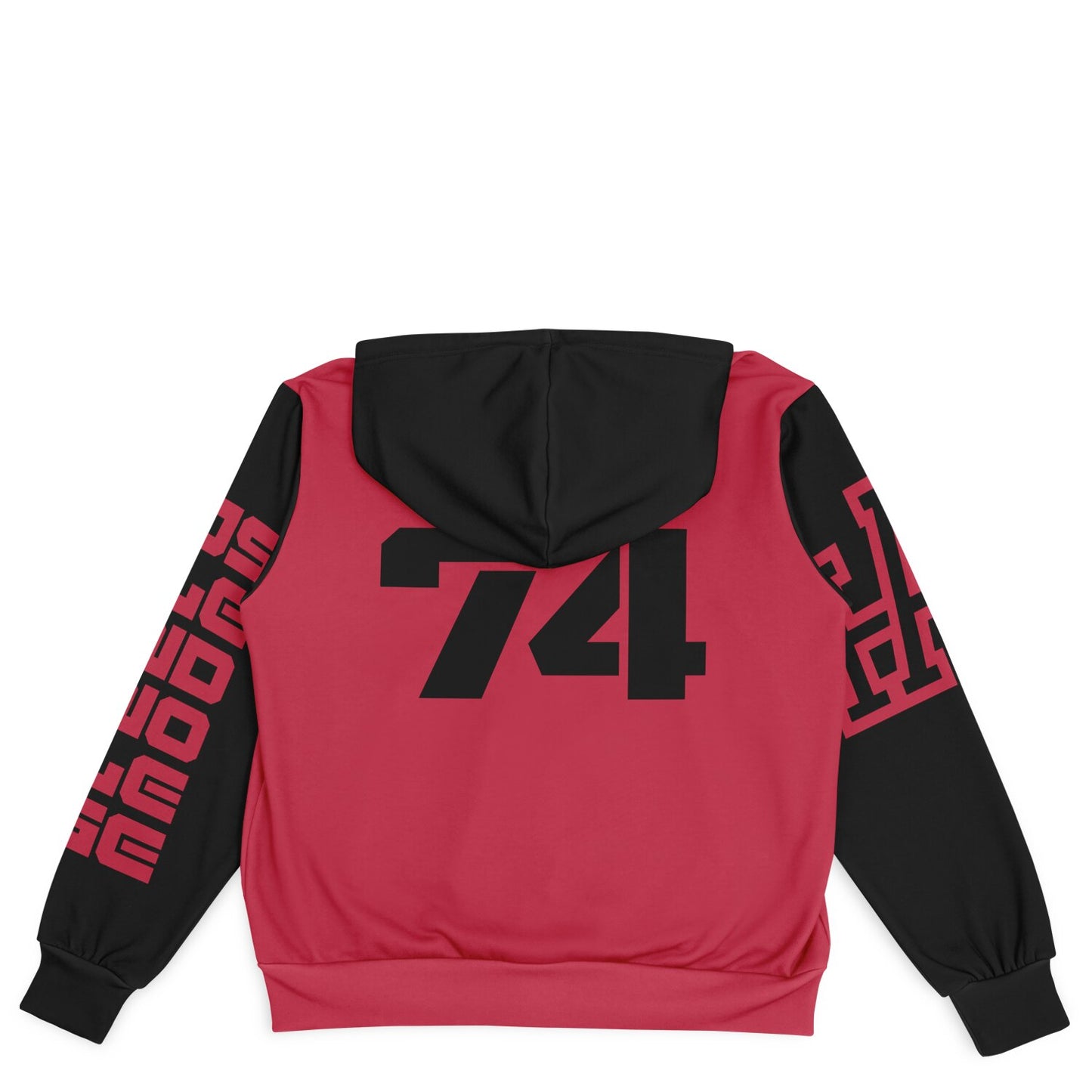 MENS Heavyweight Hooded Baseball Jacket - AOP