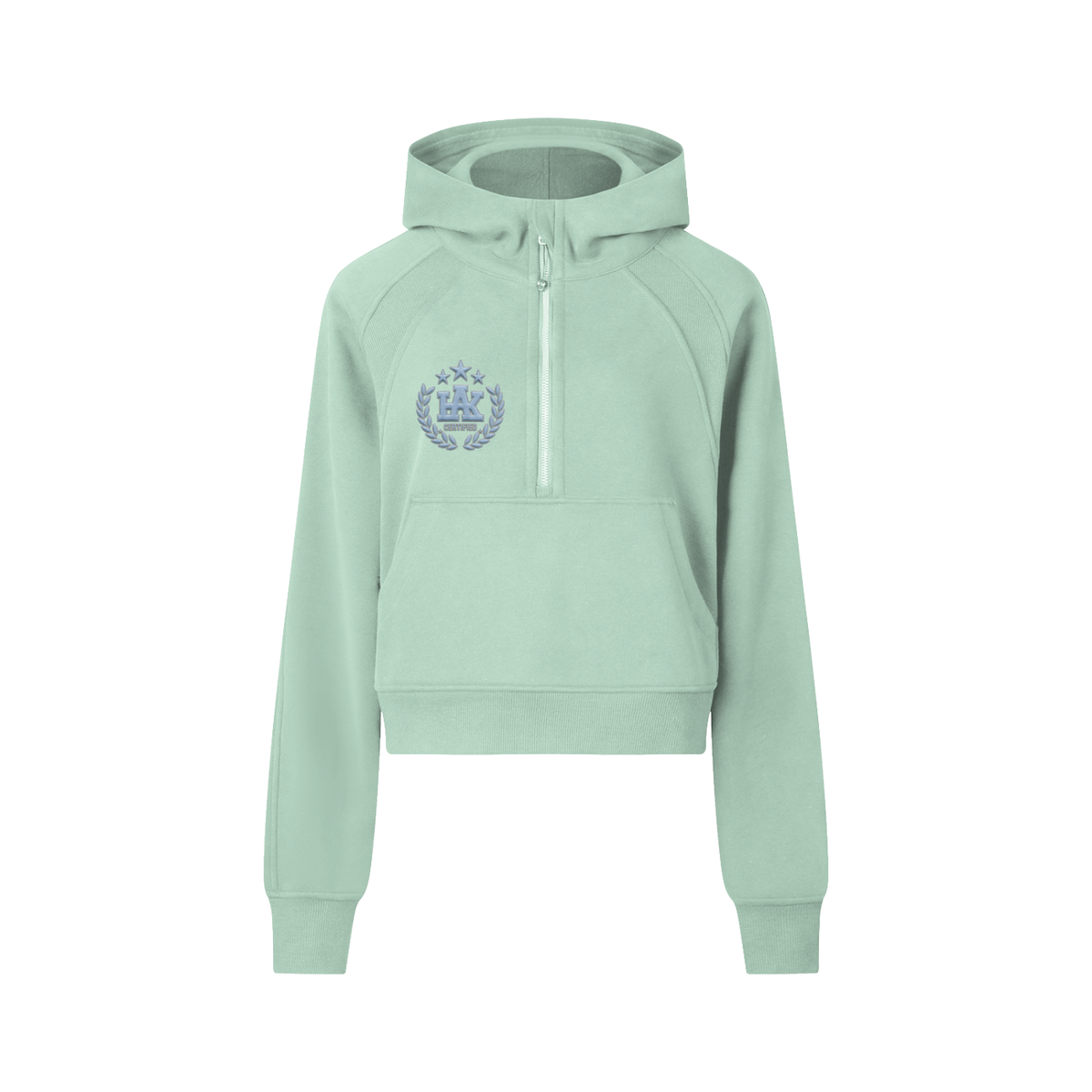 Cropped Half-Zip Hoodie